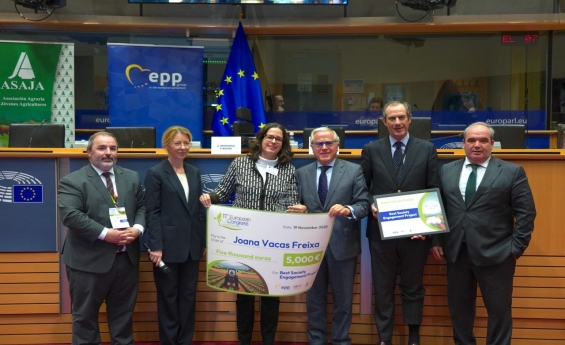 Portuguesa distinguida como melhor jovem agricultora  da europa